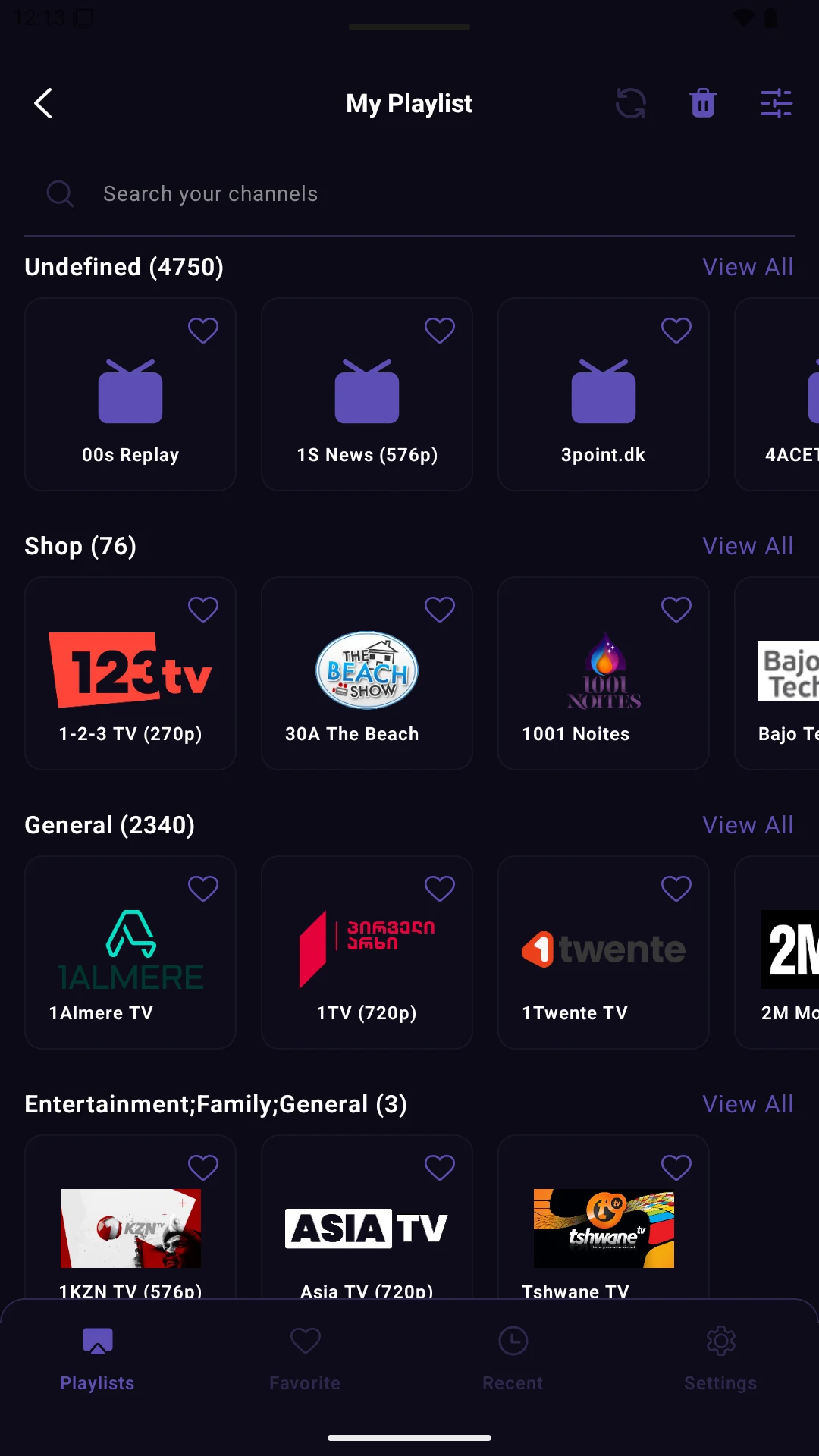 Nova IPTV Player screenshot